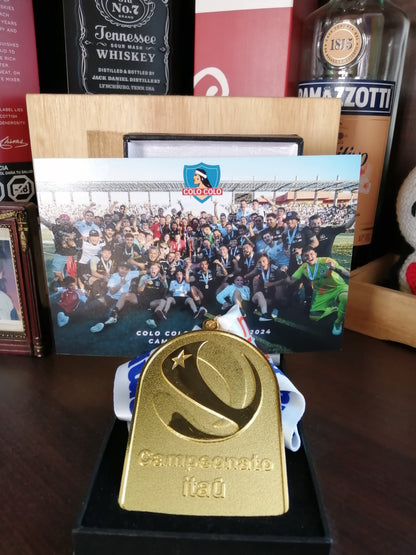 Medalla Campeón 2024 COLO COLO. (Medalla + Caja + 2 Fotos + 1  FotoBook).