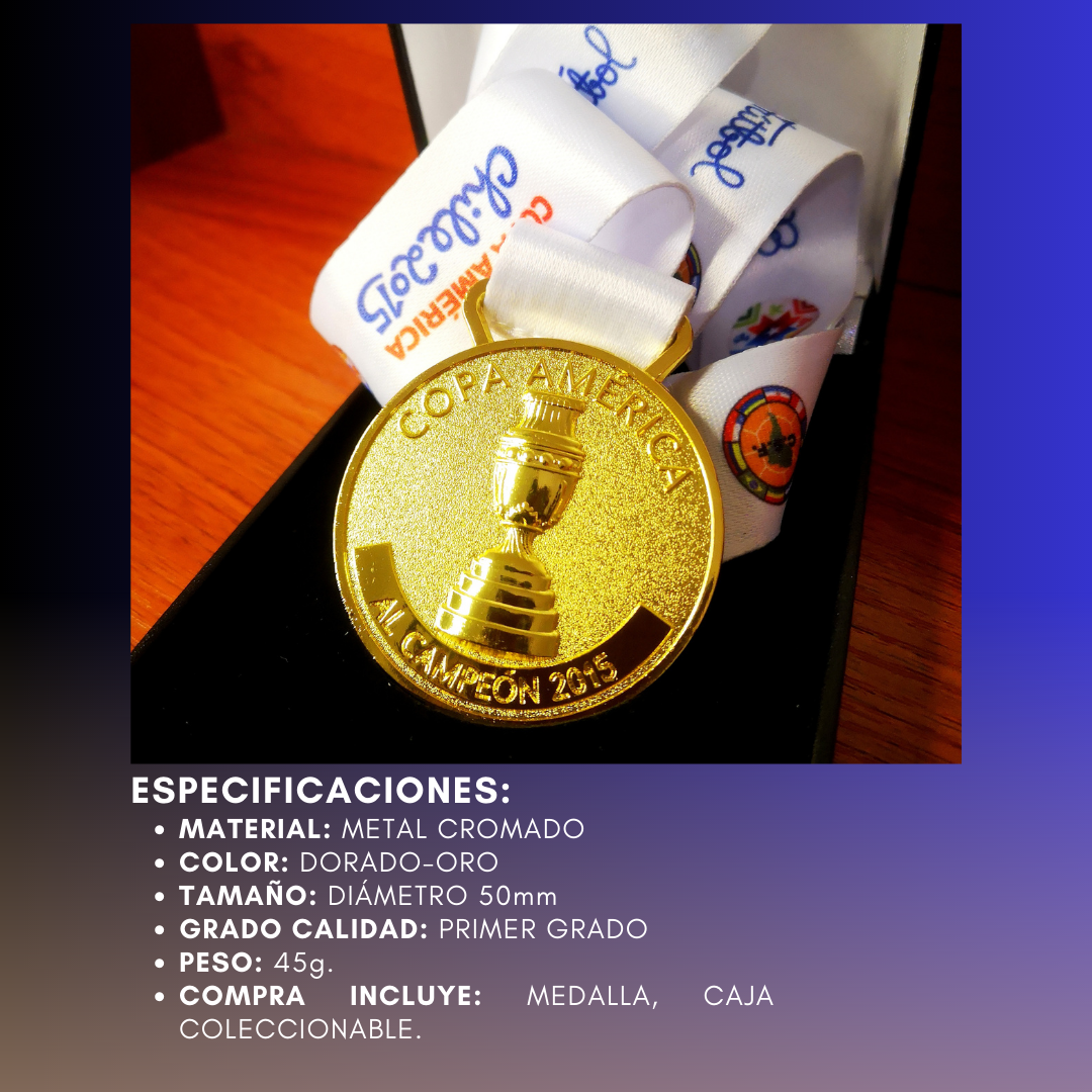 Medalla Campeón Copa América 2015 (Chile).