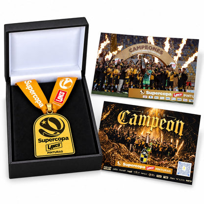 1.Medalla Supercopa Fútbol Chileno  (Medalla + Caja + 2 Fotos + 1  FotoBook).