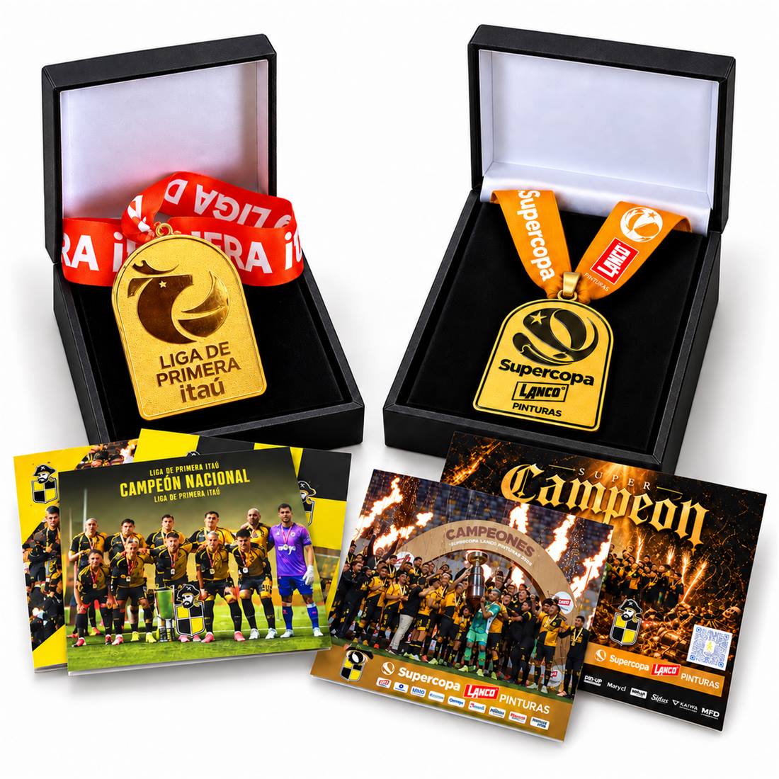 PACK Medallas Coquimbo Unido Supercampeón  (Medalla Liga de Primera 2025 + Supercopa 2026)