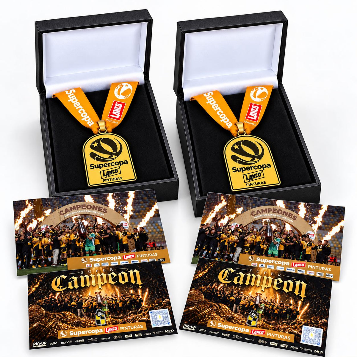 1.Medalla Supercopa Fútbol Chileno  (Medalla + Caja + 2 Fotos + 1  FotoBook).
