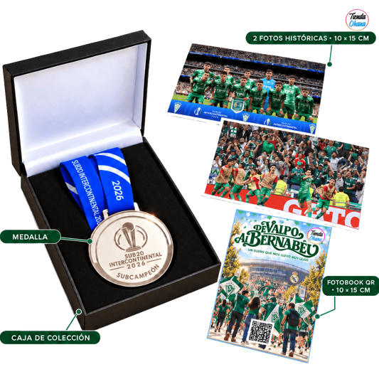 1.Medalla Copa Intercontinental Sub20  (Medalla + Caja + 2 Fotos + 1  FotoBook).