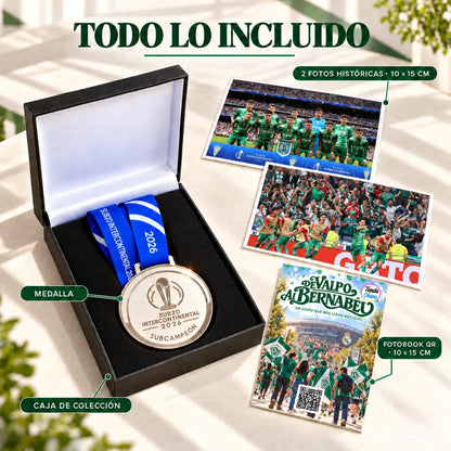 2. Abono 50% Pack x2 Medallas Copa Intercontinental Sub20  (Medalla + Caja + 2 Fotos + 1  FotoBook)